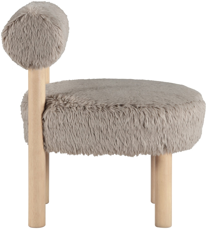 Fauteuil d'appoint rembourré en chenille Vivi