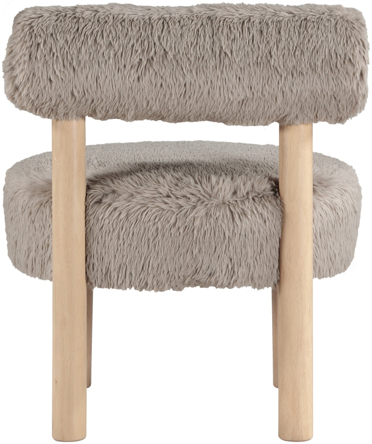 Fauteuil d'appoint rembourré en chenille Vivi