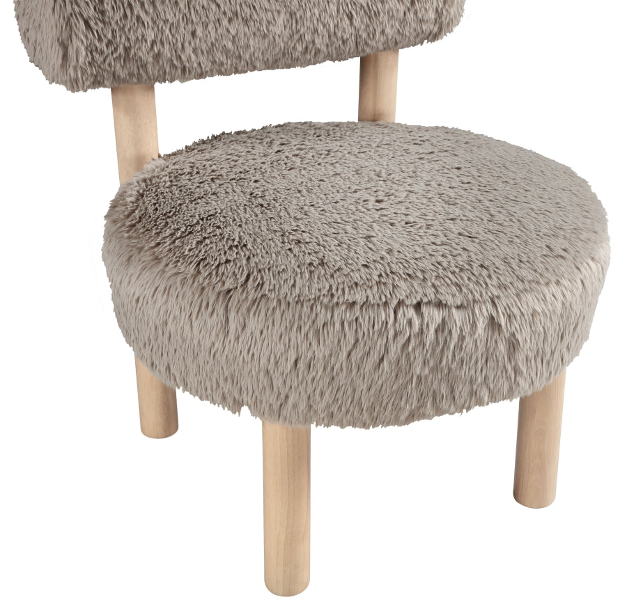 Fauteuil d'appoint rembourré en chenille Vivi