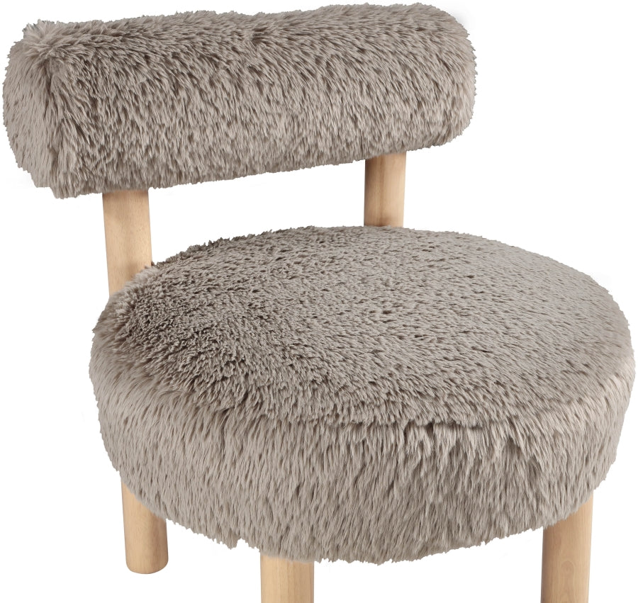 Fauteuil d'appoint rembourré en chenille Vivi