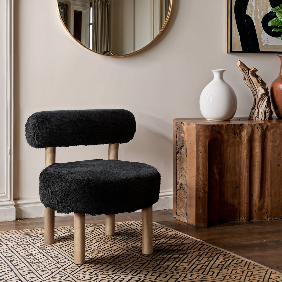 Fauteuil d'appoint rembourré en chenille Vivi