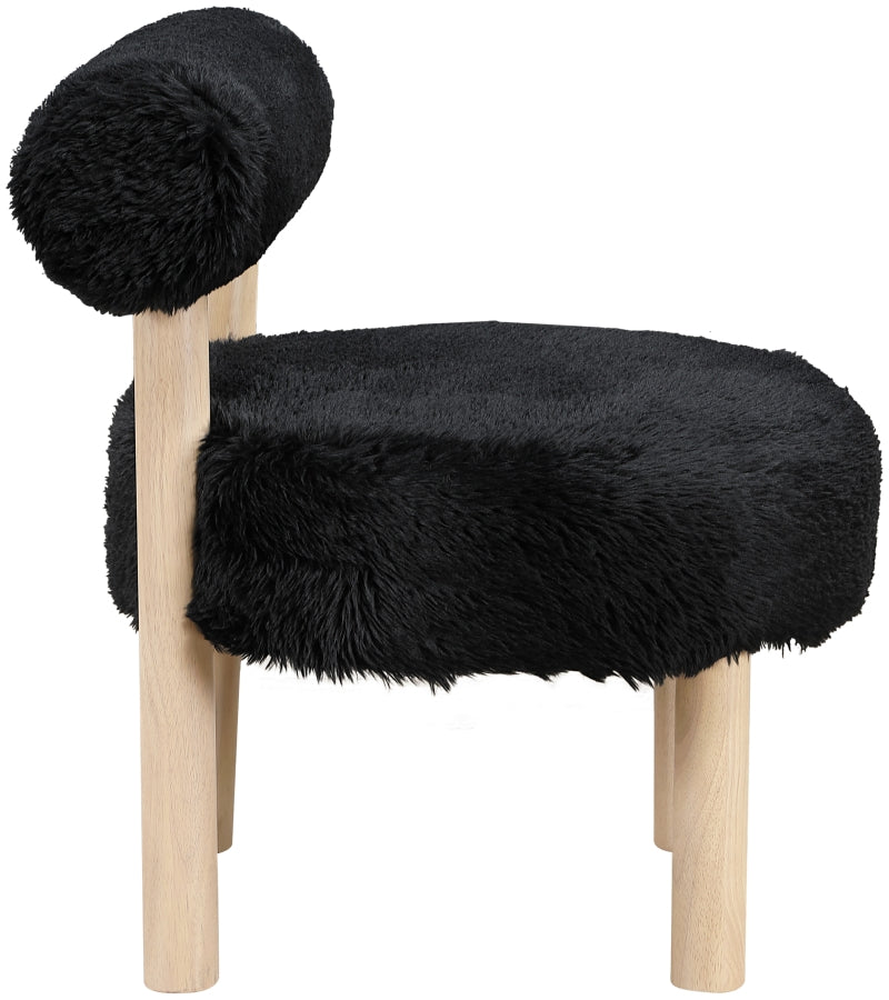 Fauteuil d'appoint rembourré en chenille Vivi