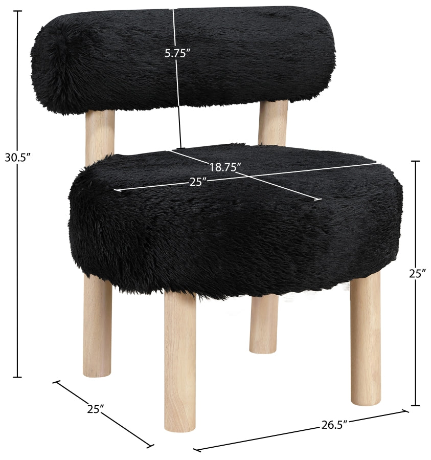 Fauteuil d'appoint rembourré en chenille Vivi