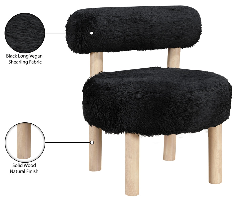 Fauteuil d'appoint rembourré en chenille Vivi