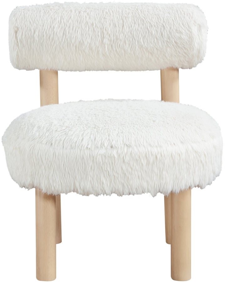 Fauteuil d'appoint rembourré en chenille Vivi