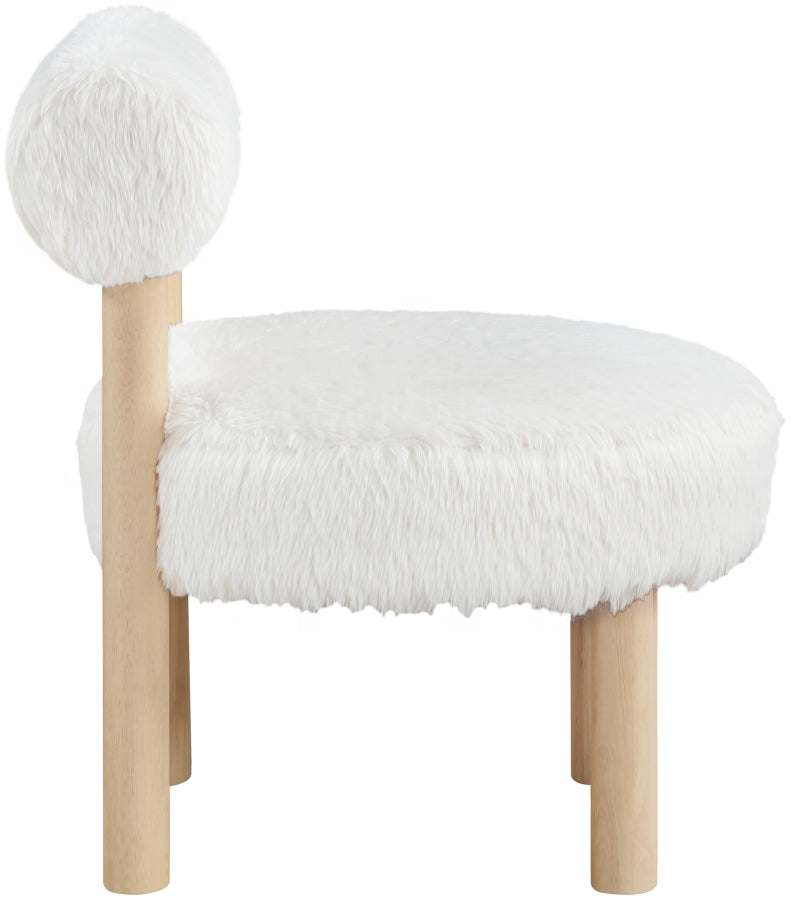 Fauteuil d'appoint rembourré en chenille Vivi