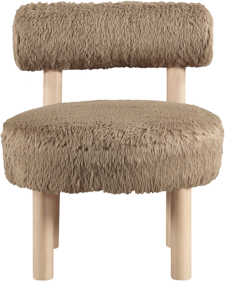 Fauteuil d'appoint rembourré en chenille Vivi