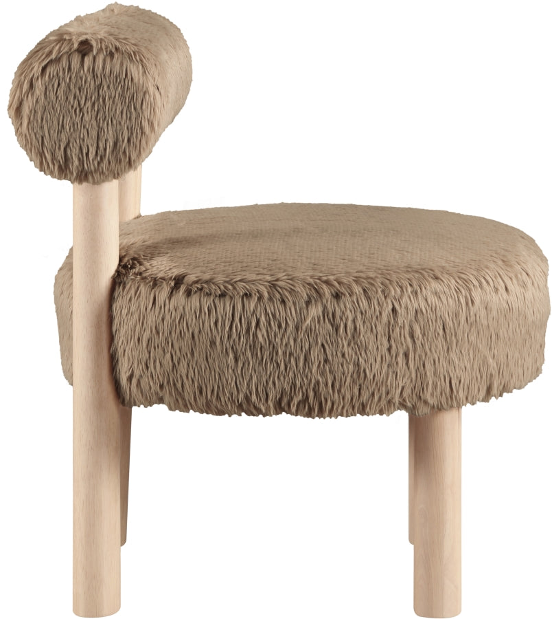 Fauteuil d'appoint rembourré en chenille Vivi