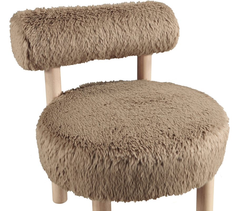 Fauteuil d'appoint rembourré en chenille Vivi