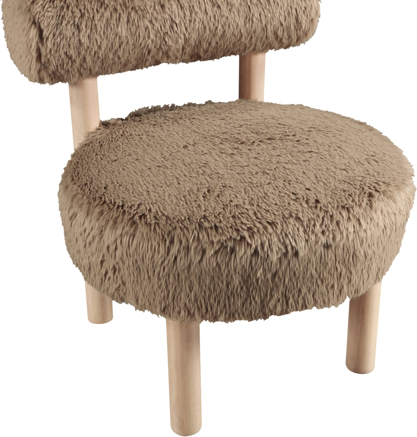 Fauteuil d'appoint rembourré en chenille Vivi