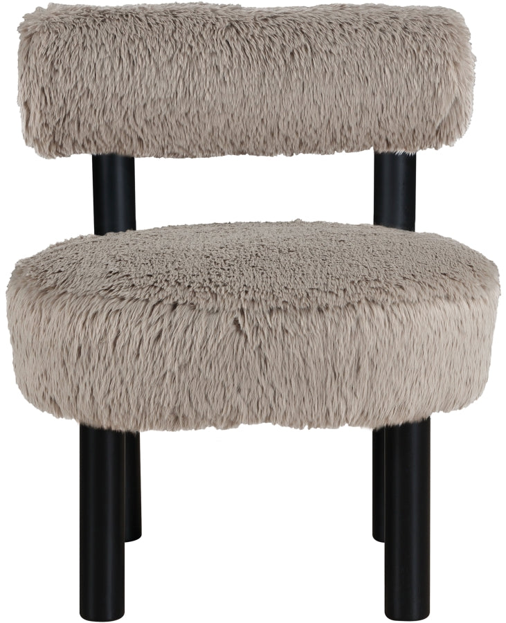 Fauteuil d'appoint rembourré en chenille Vivi