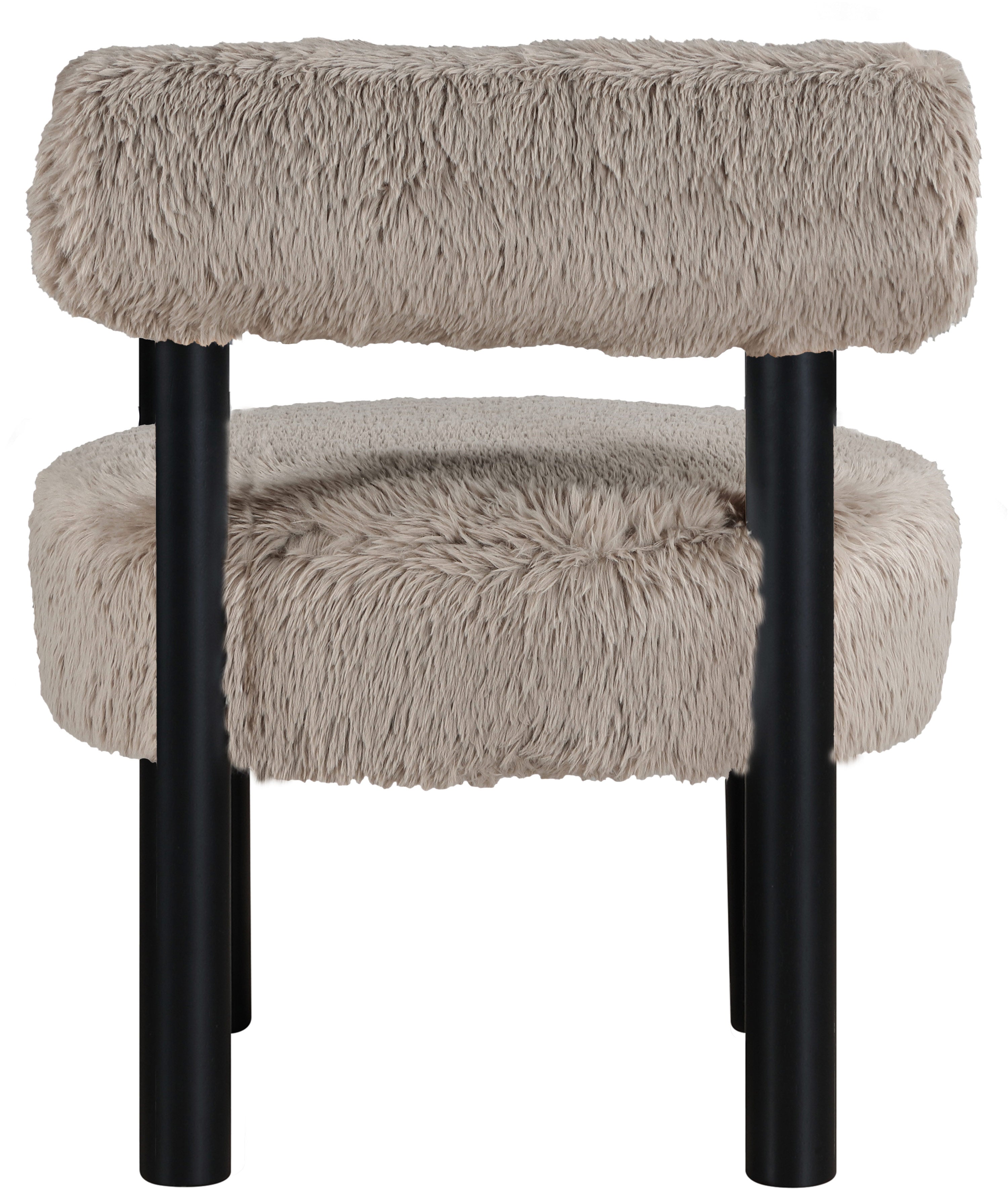 Fauteuil d'appoint rembourré en chenille Vivi