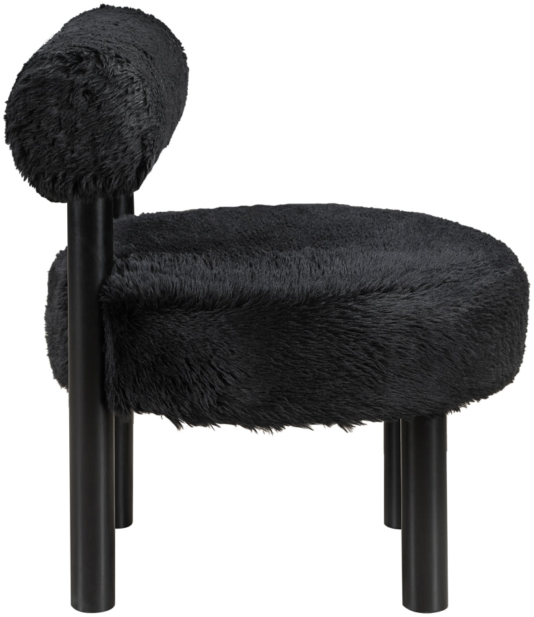 Fauteuil d'appoint rembourré en chenille Vivi