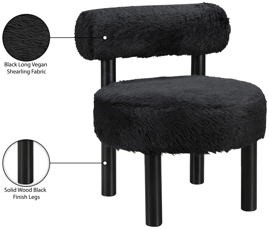 Fauteuil d'appoint rembourré en chenille Vivi