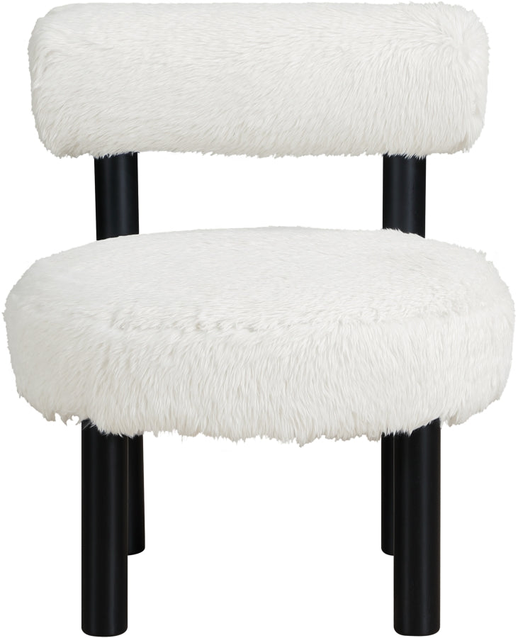 Fauteuil d'appoint rembourré en chenille Vivi