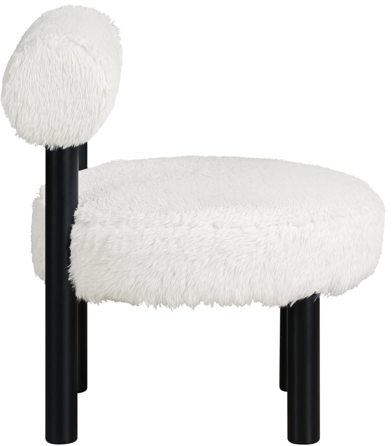 Fauteuil d'appoint rembourré en chenille Vivi