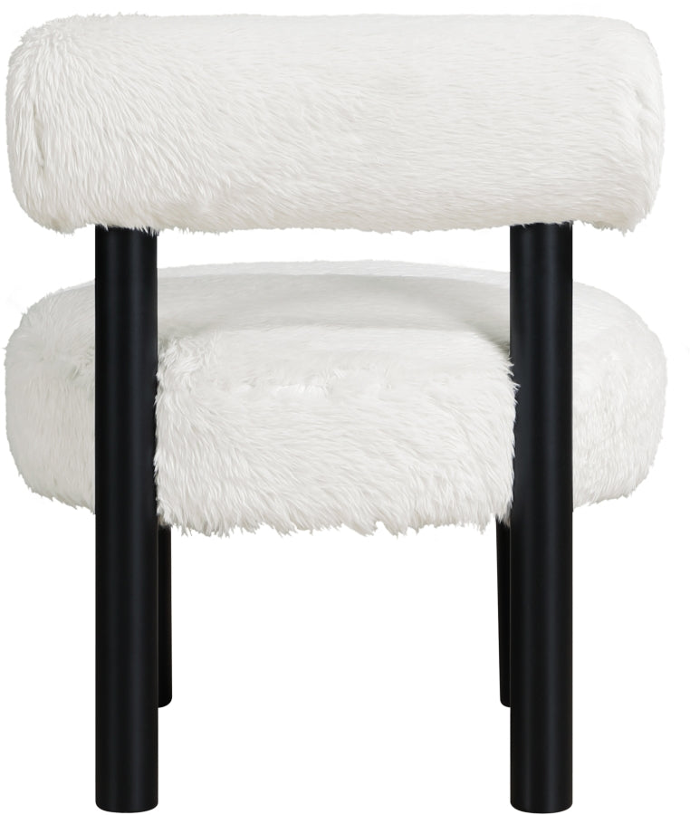 Fauteuil d'appoint rembourré en chenille Vivi