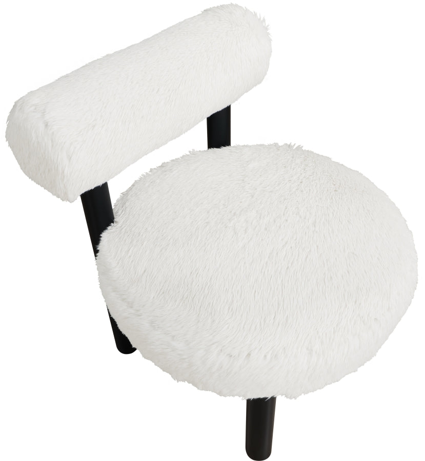 Fauteuil d'appoint rembourré en chenille Vivi