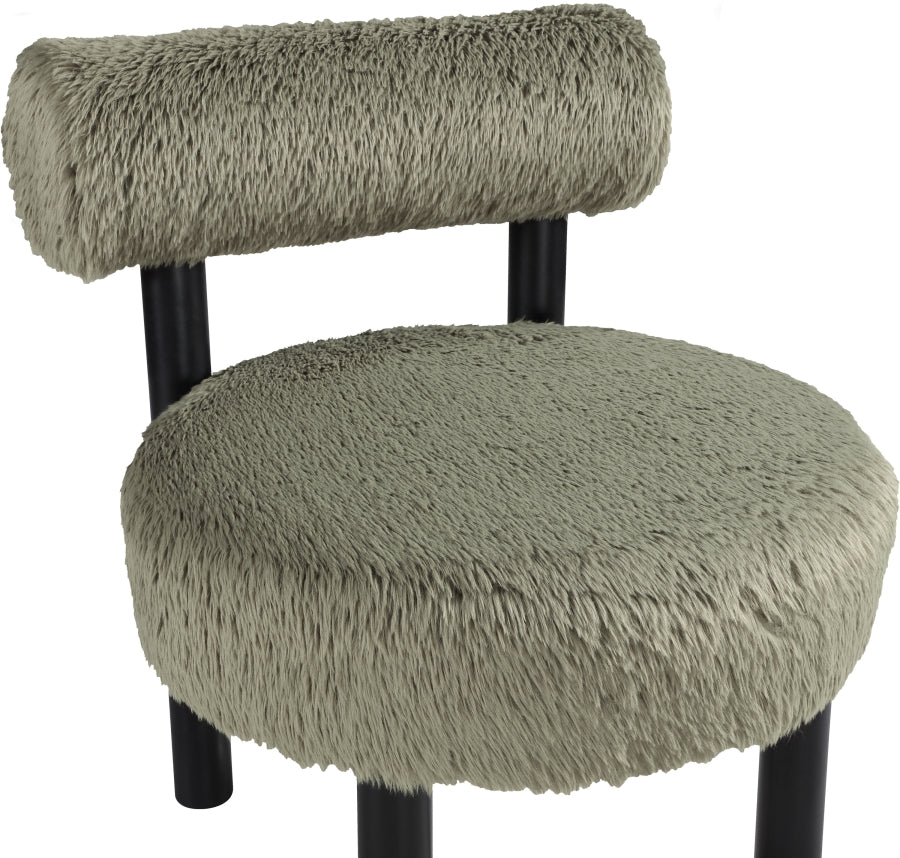 Fauteuil d'appoint rembourré en chenille Vivi