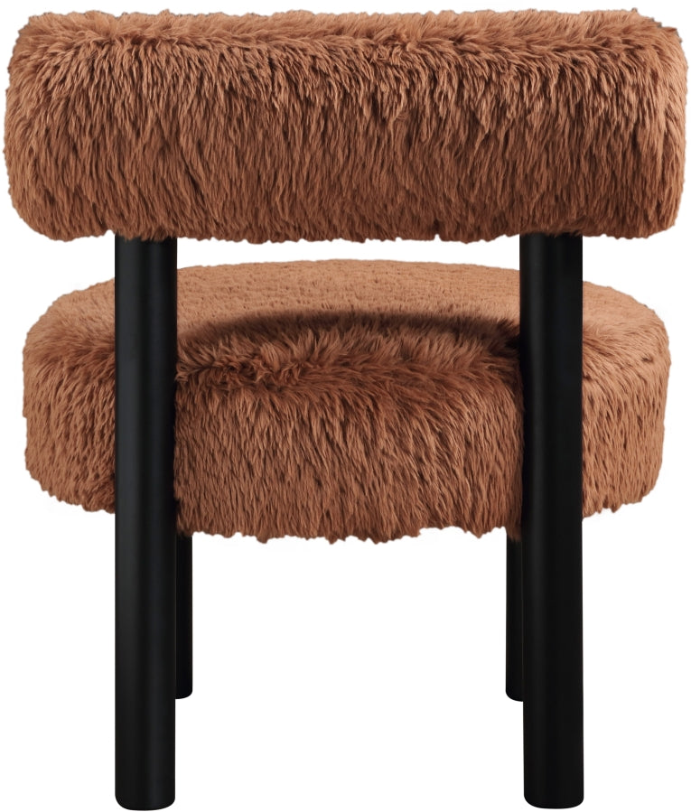 Fauteuil d'appoint rembourré en chenille Vivi