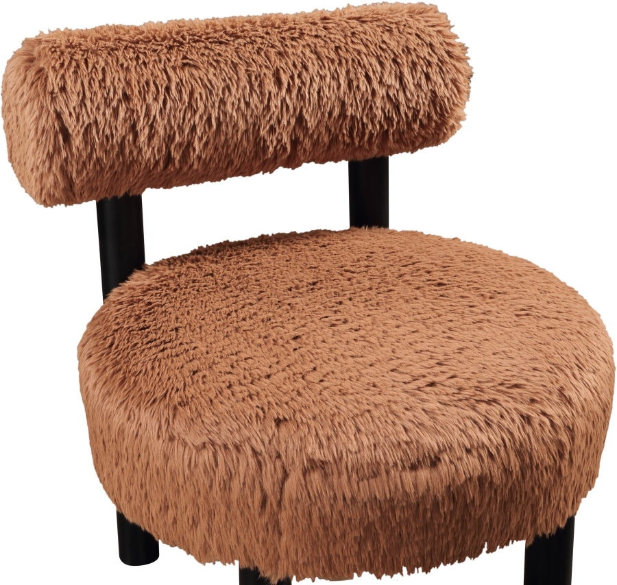Fauteuil d'appoint rembourré en chenille Vivi