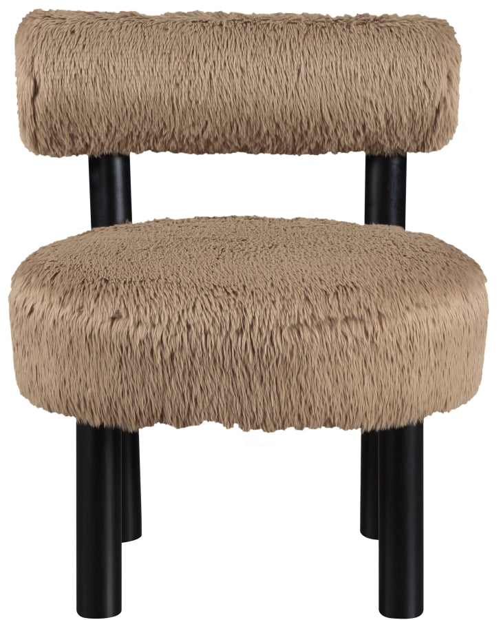 Fauteuil d'appoint rembourré en chenille Vivi