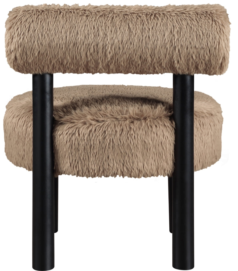 Fauteuil d'appoint rembourré en chenille Vivi