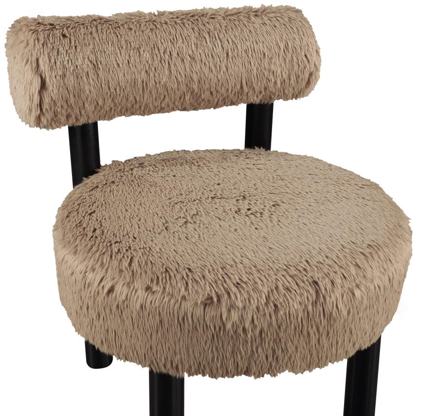 Fauteuil d'appoint rembourré en chenille Vivi