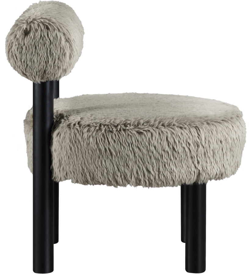 Fauteuil d'appoint rembourré en chenille Vivi