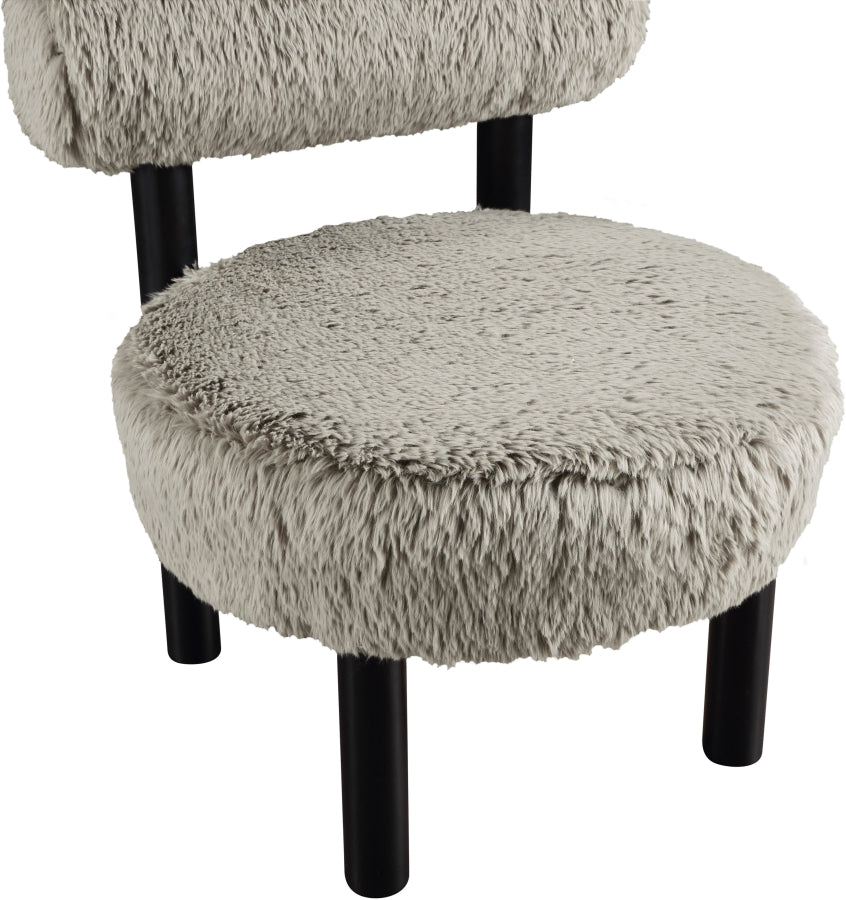 Fauteuil d'appoint rembourré en chenille Vivi