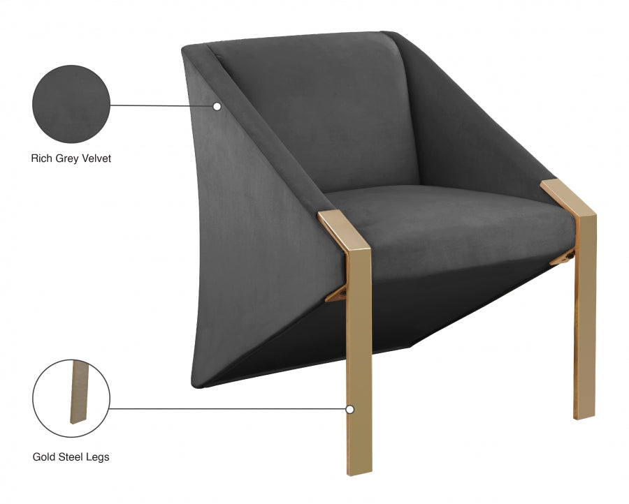 Fauteuil d'appoint rembourré en chenille Vivi