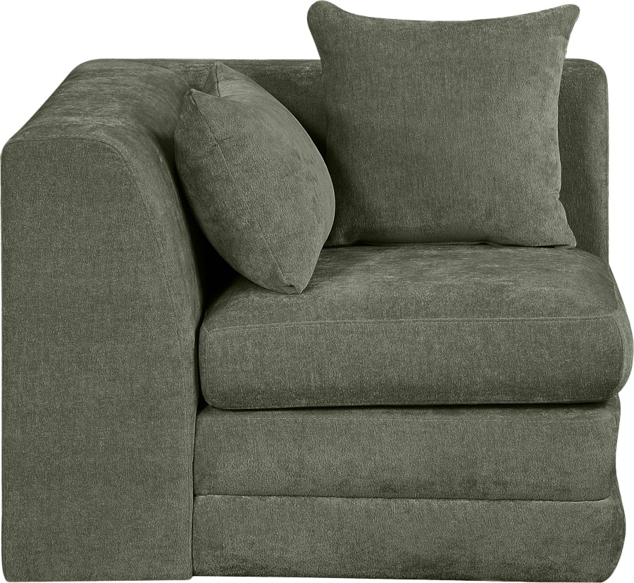Stellar Chenille Fabric Upholstered Modular Accent Chair