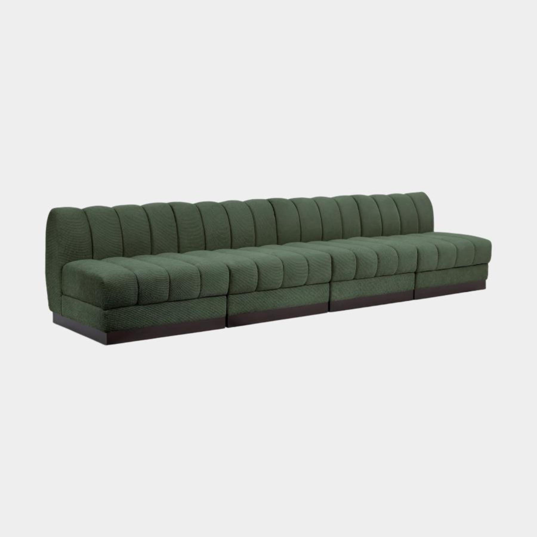 Canapé sans accoudoirs en tissu chenille Quinn
