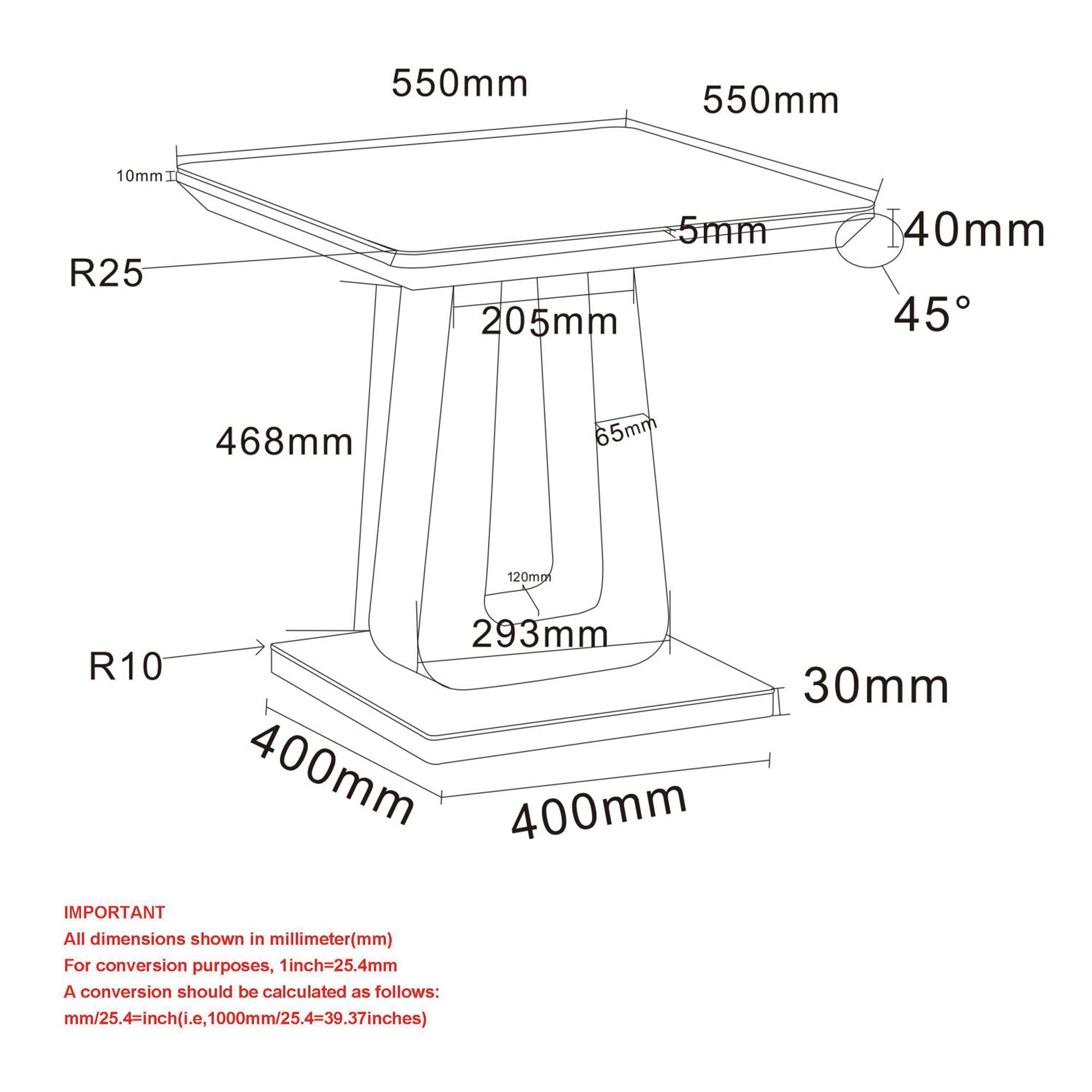 Corvus Accent Table in Warm Grey