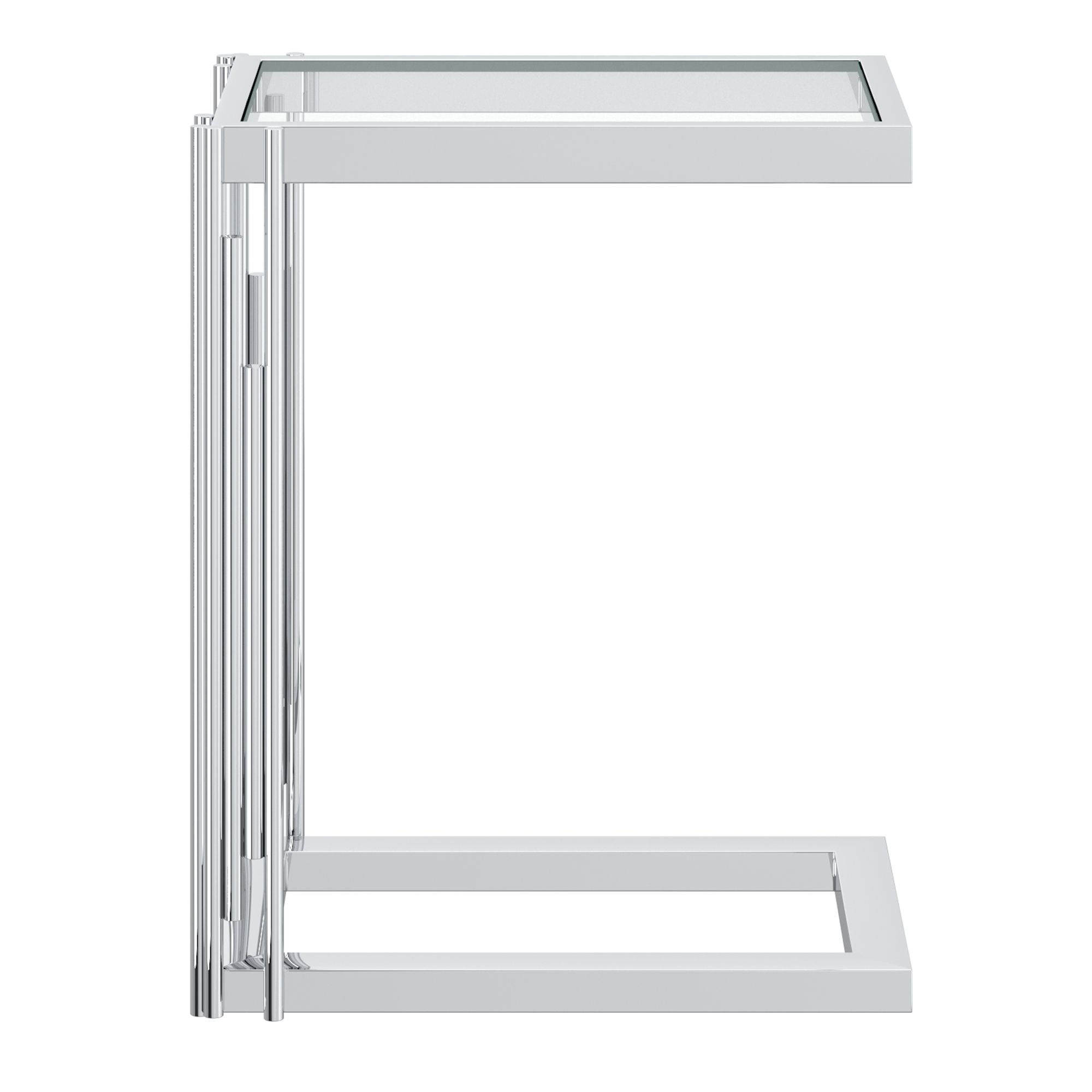 Estrel Small Accent Table in Silver