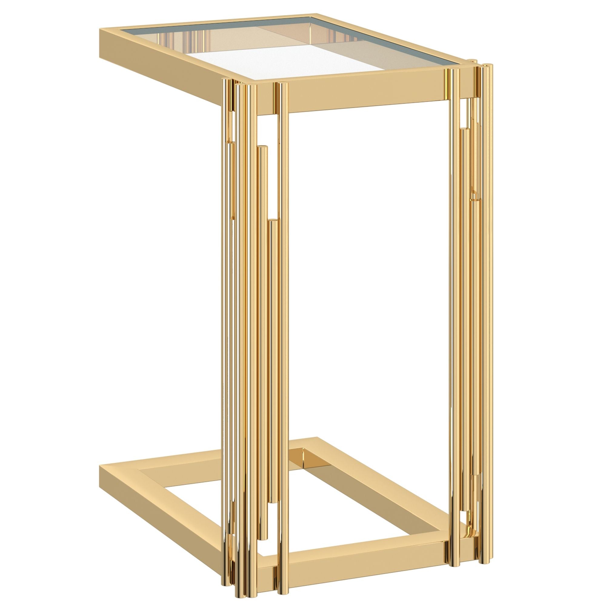 Estrel Small Accent Table in Gold