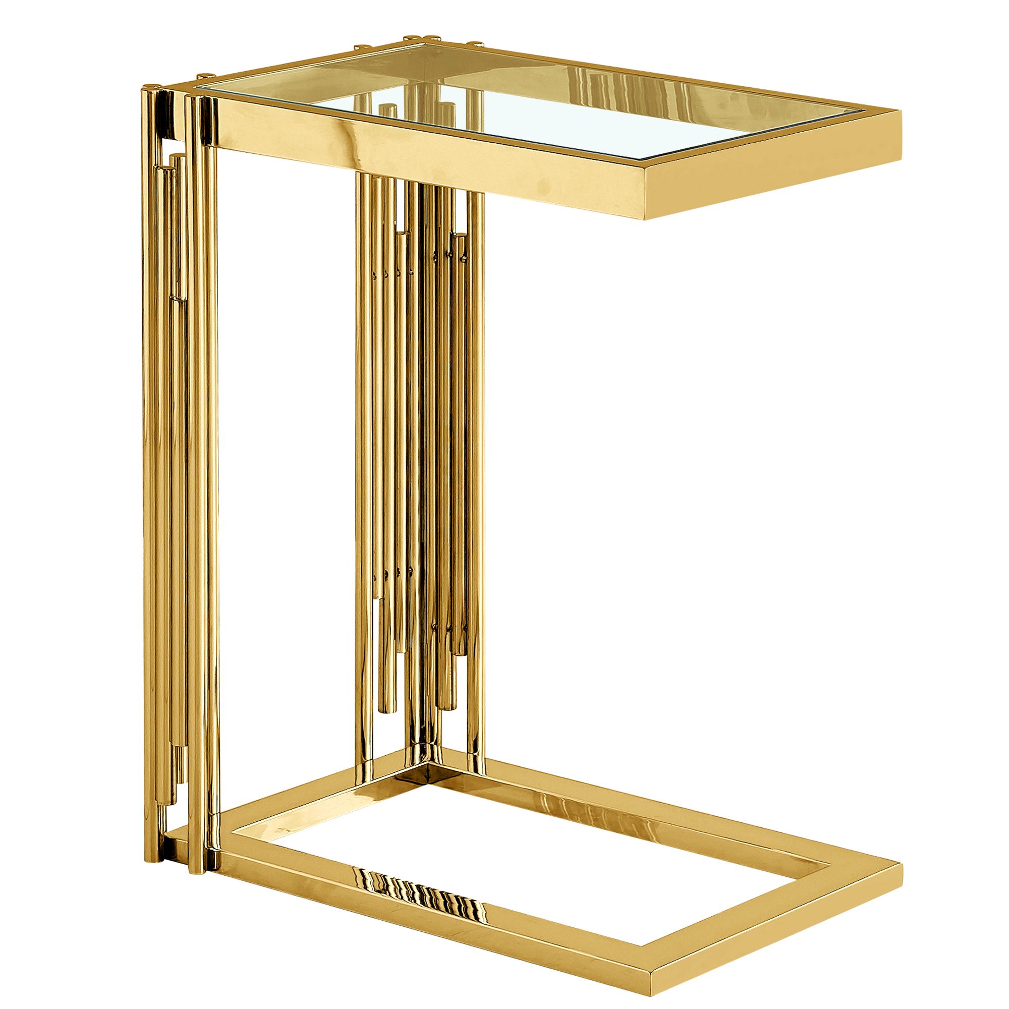 Estrel Small Accent Table in Gold