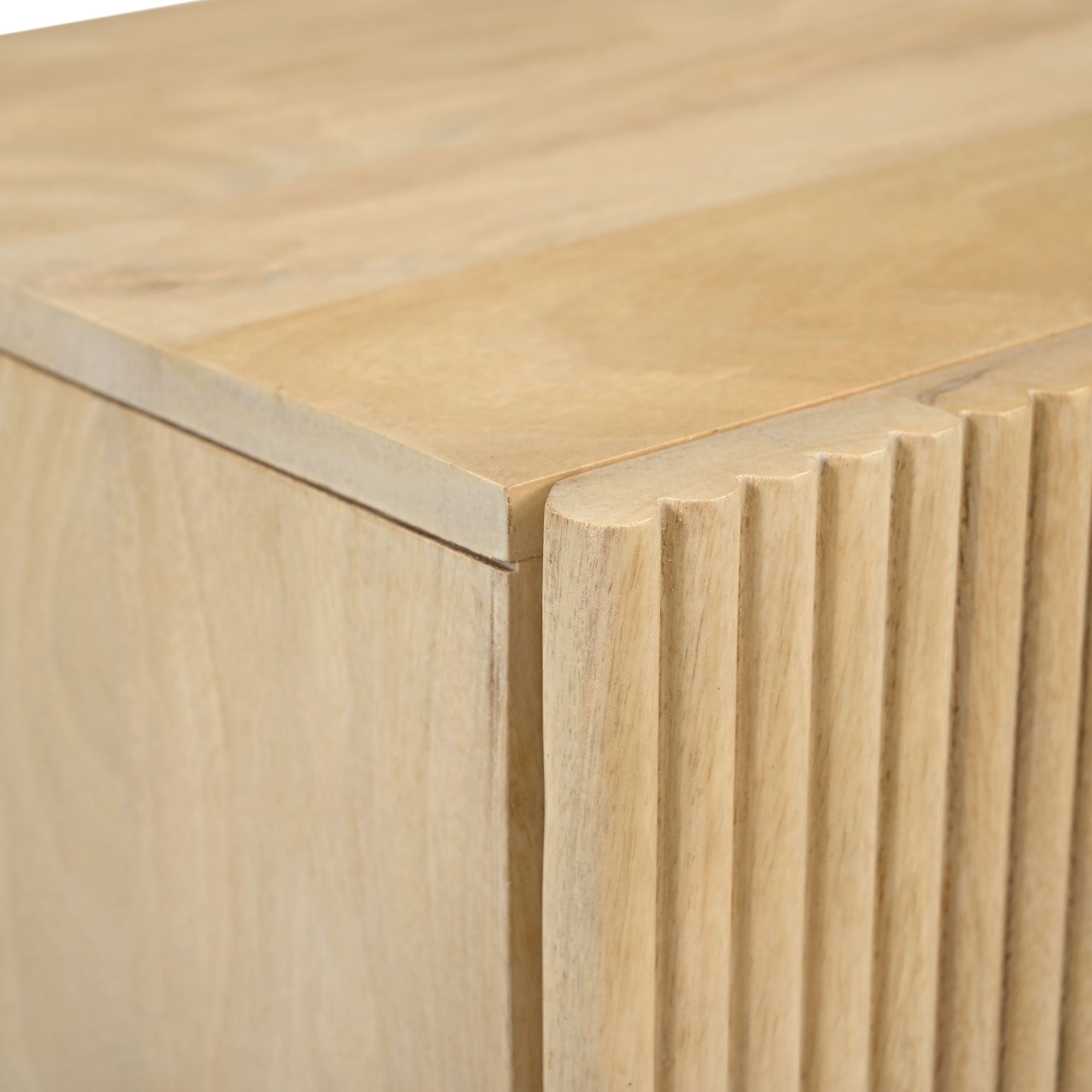 Sangra 2 Drawer Accent Table in Natural