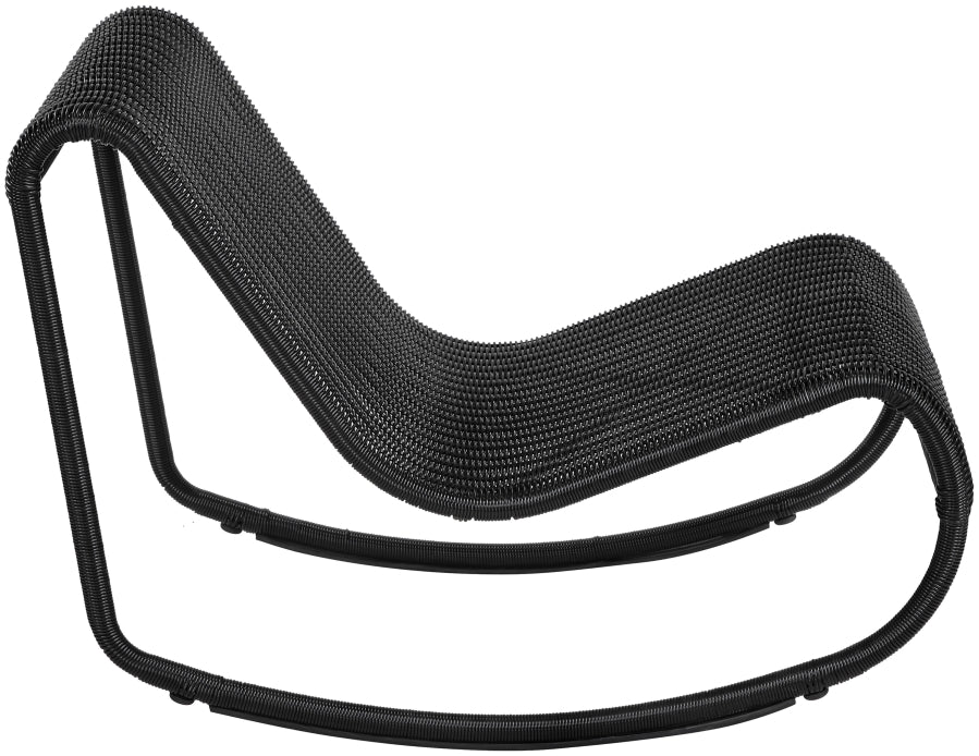 Chaise longue en tissu Orian Teddy