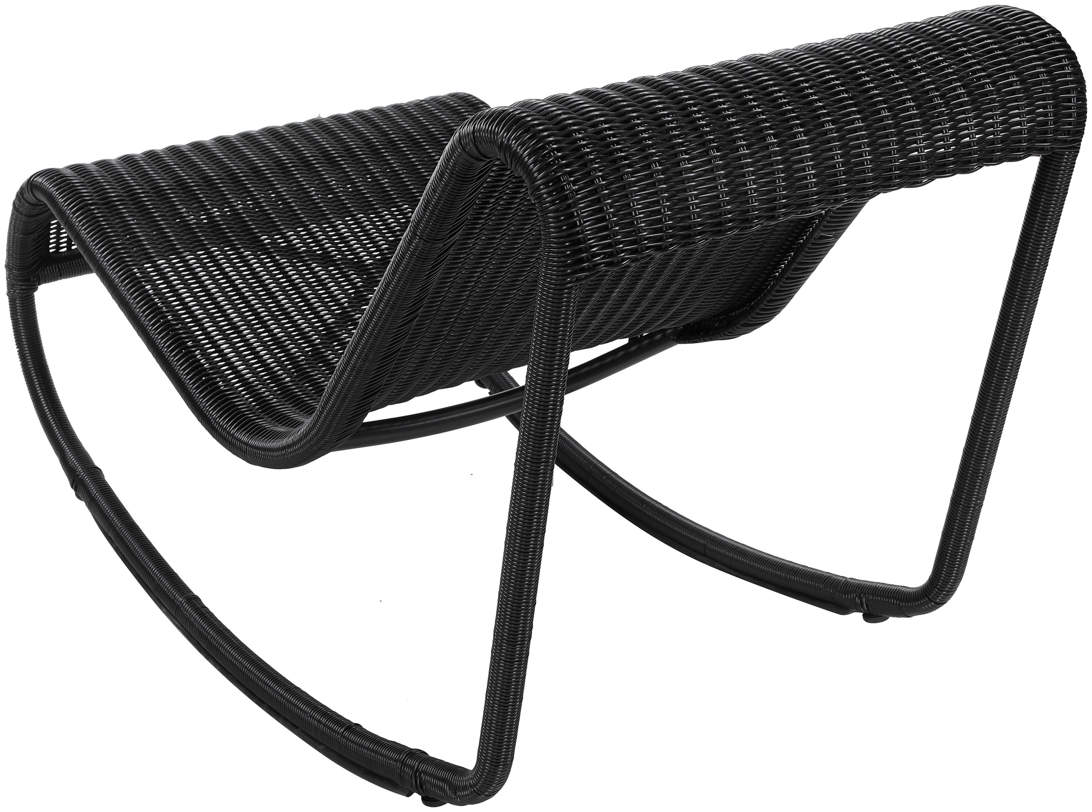 Chaise longue en tissu Orian Teddy