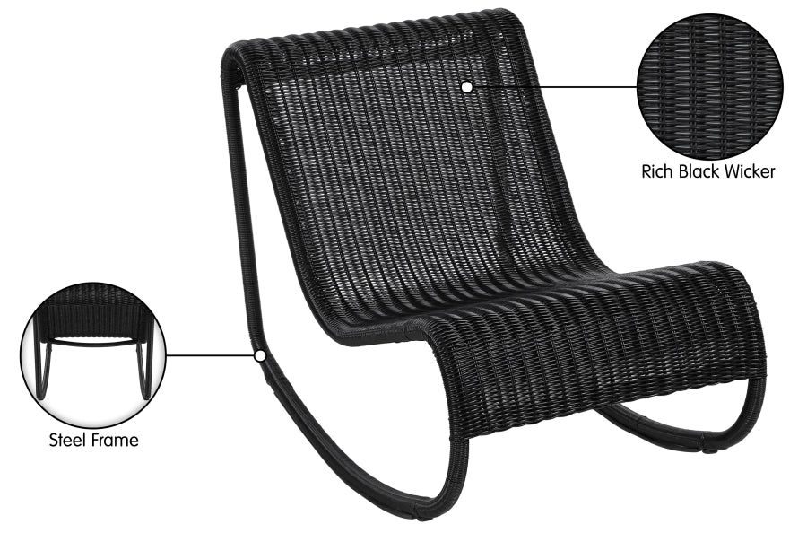 Chaise longue en tissu Orian Teddy