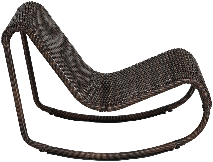 Chaise longue en tissu Orian Teddy