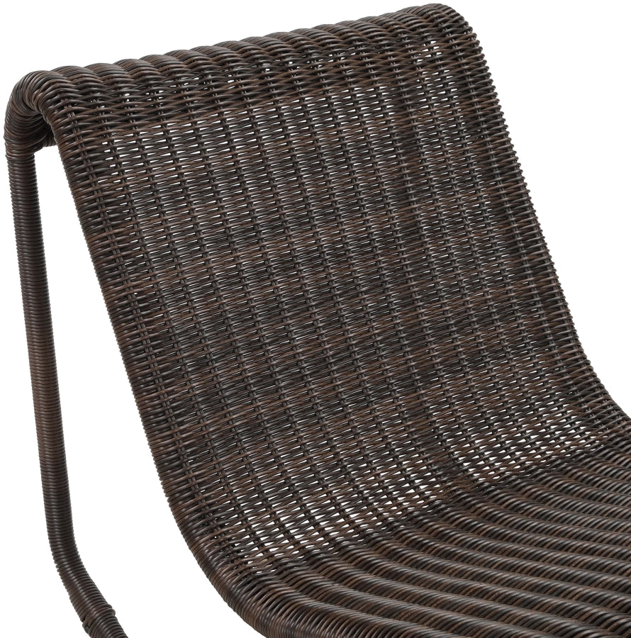 Chaise longue en tissu Orian Teddy
