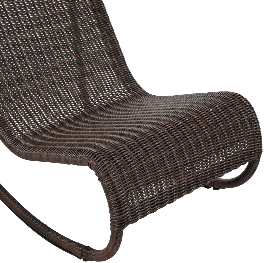 Chaise longue en tissu Orian Teddy