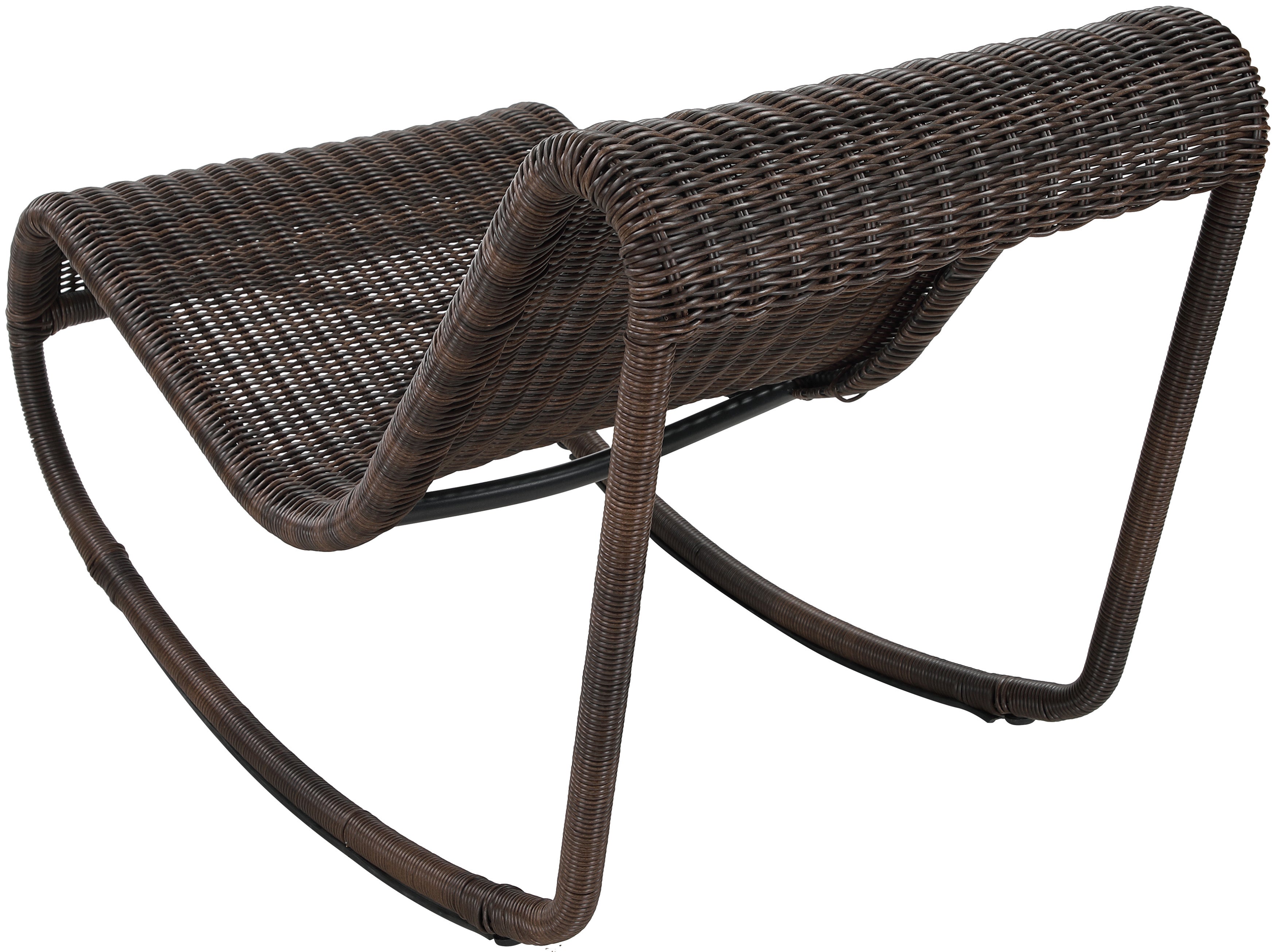 Chaise longue en tissu Orian Teddy