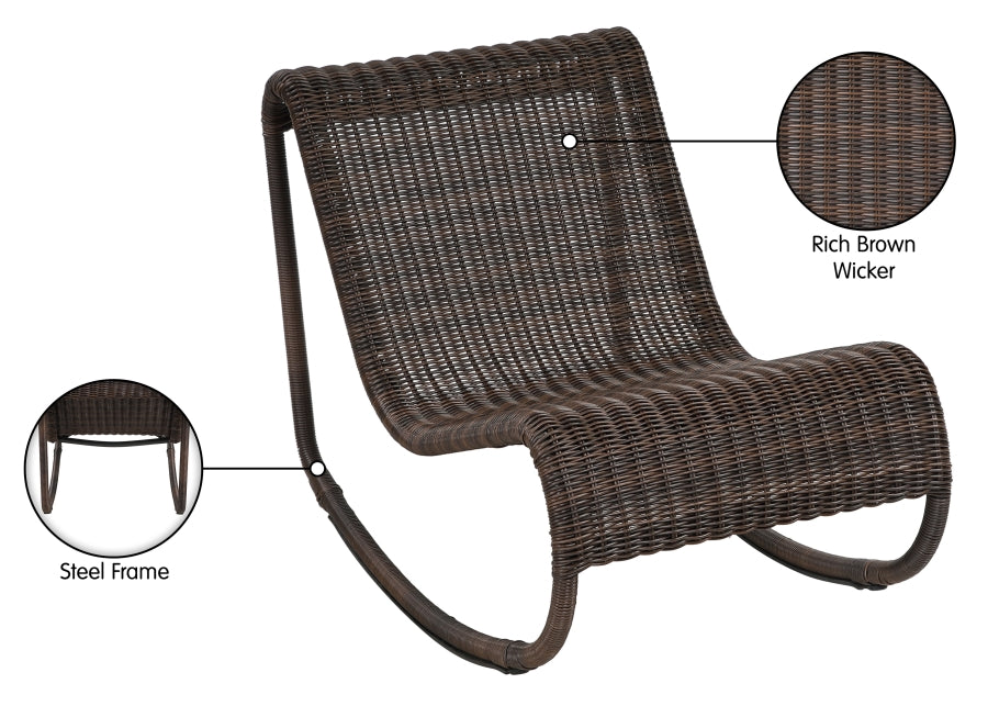 Chaise longue en tissu Orian Teddy