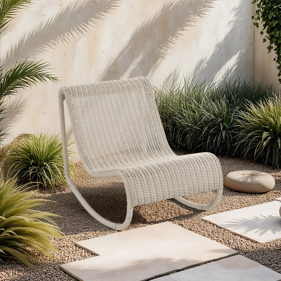 Chaise longue en tissu Orian Teddy