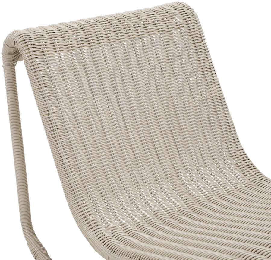 Chaise longue en tissu Orian Teddy