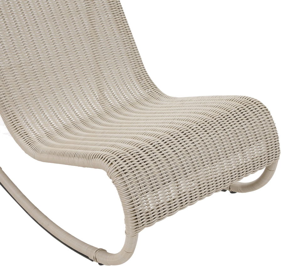 Chaise longue en tissu Orian Teddy
