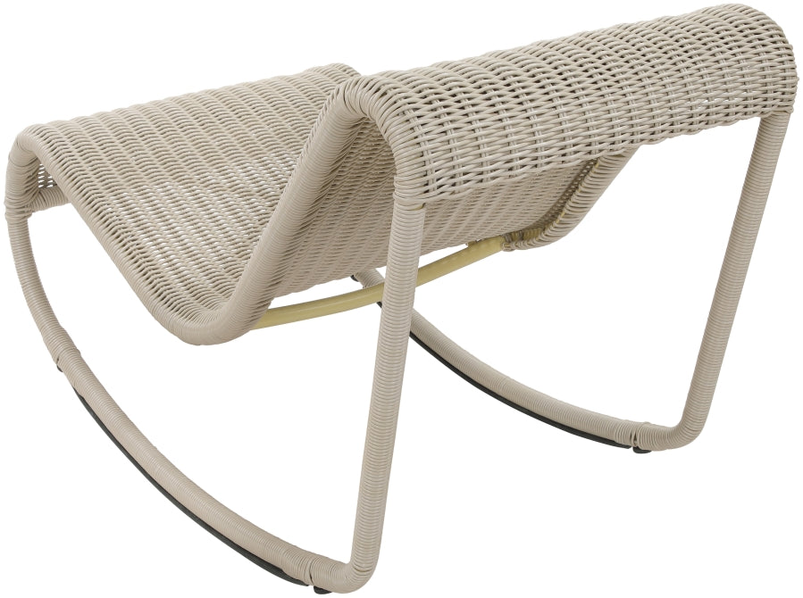 Chaise longue en tissu Orian Teddy